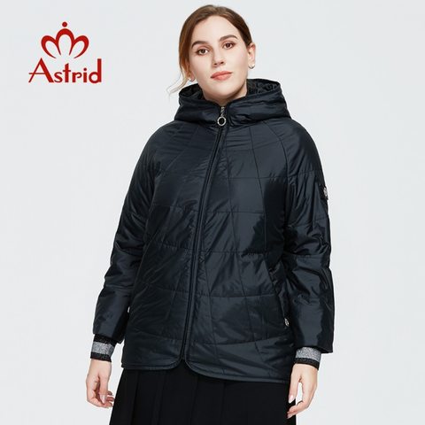 Astrid 2022 New Autumn Winter Women's coat women Windproof warm parka Plaid fashion thin Jacket hooded female clothing 9385 ► Photo 1/6