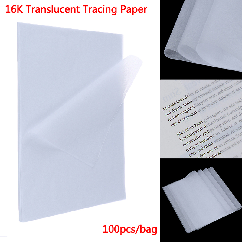 100pcs Translucent Tracing Paper Calligraphy Craft Writing Copying Drawing  Sheet Paper - Price history & Review, AliExpress Seller - JETTING House  Renovation Store