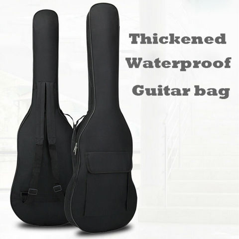 2022 Newest Hot Black Padded Waterproof Electric Guitar Bass Bags Carrying Case Bag Holder ► Photo 1/6