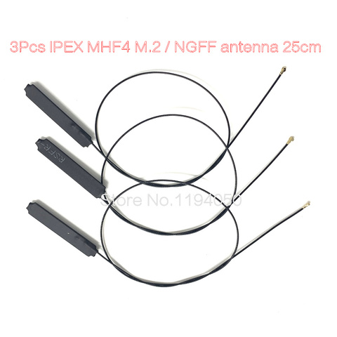 3 Pcs. Laptop Wi-Fi Inner NGFF MHF4 IPEX antenna for BCM94360HMB 9260 8265 AX201 18.5 cm / 7.2 inches (s) ► Photo 1/1