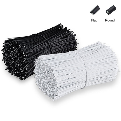 1000pcs Reusable Twist Wire String Tie Packaging cable organizer binding wrap Plastic Shell plant support straps Garden supplies ► Photo 1/6