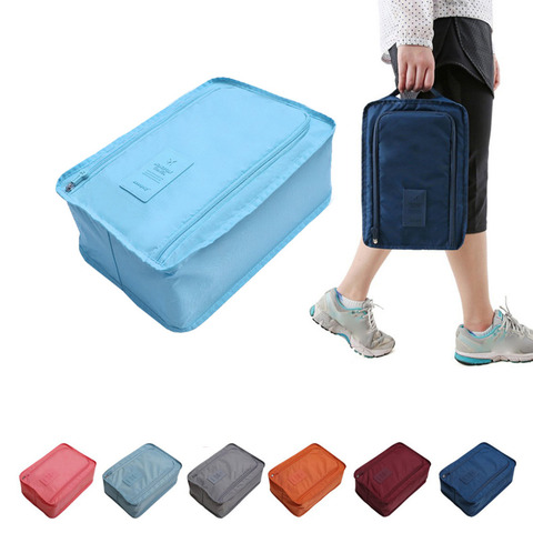 Convenient  Travel Storage Bag Nylon 6 Colors Portable Organizer Bags Shoe Sorting Pouch Hot Sale ► Photo 1/6