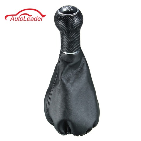 Car Gear Shift Knob Boot 5 Speed Leather For VW POLO ClASSIC 6N 6N2 SEAT IBIZA Auto Accessories ► Photo 1/6