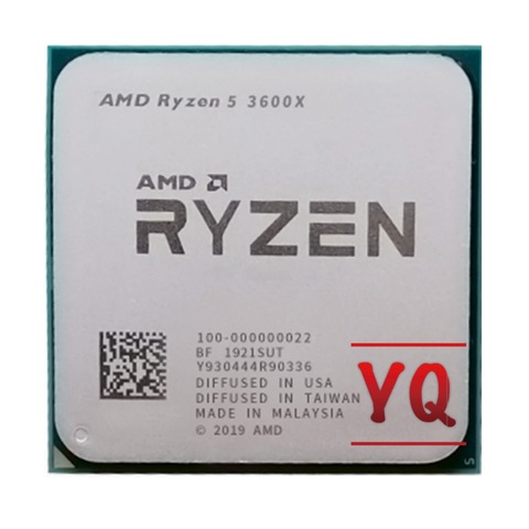 AMD Ryzen 5 3600X R5 3600X 3.8 GHz Six-Core Twelve-Thread CPU Processor 7NM 95W L3=32M 100-000000022 Socket AM4 ► Photo 1/2