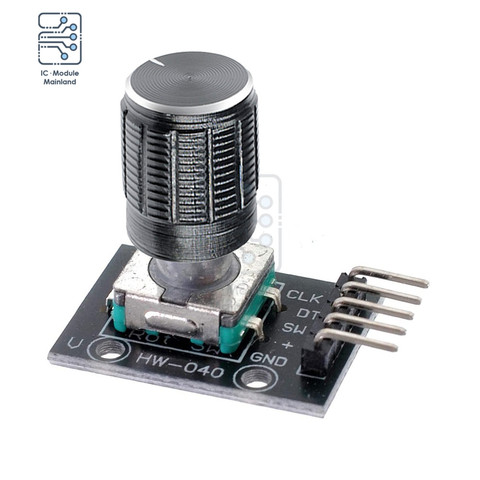 KY-040 Rotary Encoder Brick Sensor Module Potentiometer with 15x17mm 6mm Shaft Rotary D Type Encoder Knob for Arduino AVR PIC ► Photo 1/6