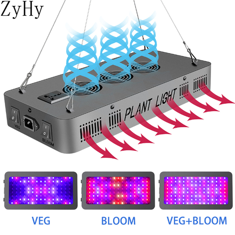 1200W 2000W 3000W High-Power Dual-Switch Controllable Red And Blue Full-Spectrum Plant Growth Light Suitable For All Plants ► Photo 1/6
