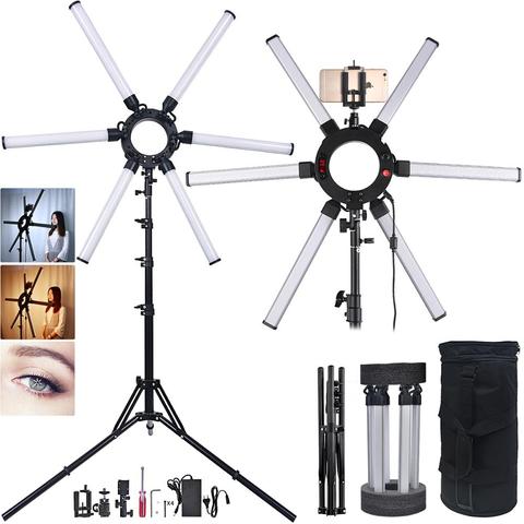 fosoto TL-1200S Photographic lighting 3200-5600K 120W Multimedia Extreme Led Star Light Video Lamp With Tripod For Camera Makeup ► Photo 1/6