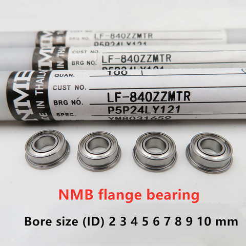 20pcs original Japan NMB flange bearing Bore size (ID) 2 3 4 5 6 7 8 9 10 mm Minebea high speed miniature flanged bearings ► Photo 1/6