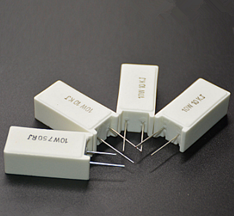 5Pcs SQM RX27-5 Vertical Cement Power Resistors 10W 10/12/15/20/22/30/39/47/51/100/150/200/300R Ohm Ceramic ► Photo 1/4