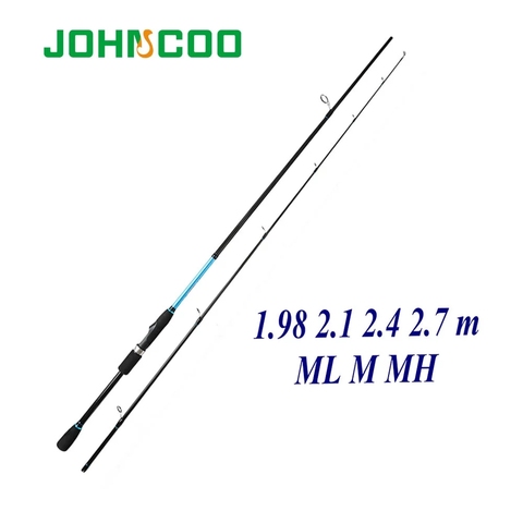 1.98m 2.1m 2.7m Spinning rod ML M MH power Fishing rod Fast action Lure rod Fishing Cane 5-60g Carbon Fishing rod for Pike ► Photo 1/6