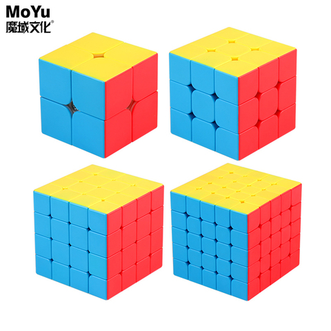 Cubo Magico 4x4x4 Stickerless Moyu Meilong Original Speed em
