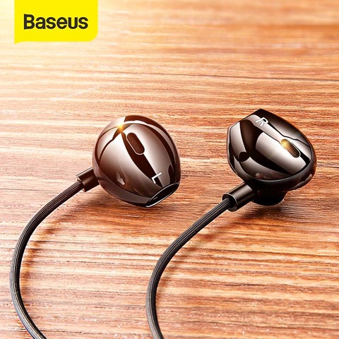 Baseus C06 Wired Earphone Type C Bass Stereo Earbuds with Mic Sport Headset 3.5mm Jack for iPhone Samsung In-ear Earphone Wired ► Photo 1/6