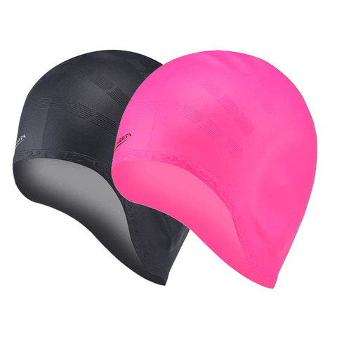 Swimming Cap Diving Hat Men Women Long Hair Waterproof Swim Pool Cap Ear  Protect