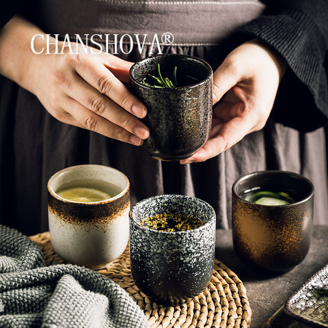 CHANSHOVA 150 and 200ml Chinese Retro Style Handmade Color Glaze High Temperature Firing Ceramic Teacup Porcelain Tea Cups H235 ► Photo 1/6