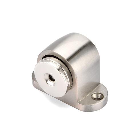 1Set Zinc Alloy Door Stop Casting Powerful Floor-mounted Holder Stopper Door Brushed Door Nickel Hardware Satin Magnetic I6A3 ► Photo 1/6