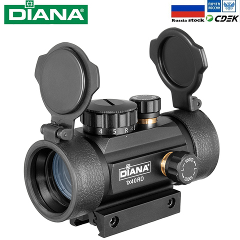 Tactical 1X40 MM Red Green Dot Sight Scope Optic Collimator Hunting Riflescope With 11/20MM Dovetail For Rifle Outdoor Air Gun ► Photo 1/6