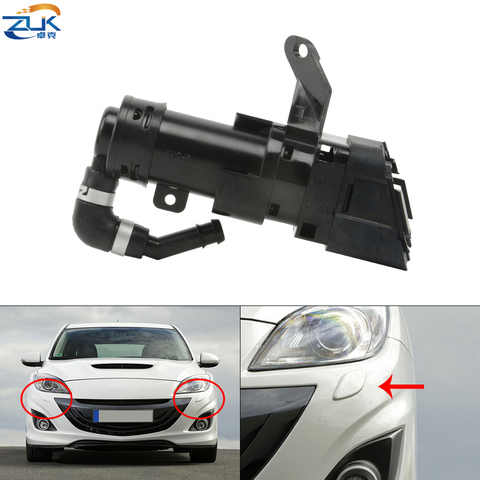 ZUK Headlight Water Spray Nozzle Headlamp Washer Actuator Jet For Mazda 3 BL 2009 2010 2011 2012 2013 BBP3-51-82YA BBP3-51-82XA ► Photo 1/1