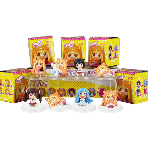 Color bxoed 8pcs/lot Anime Small buried Sankaku Head Himouto! Umaru-chan Umaru Doma PVC Figure Doll toy ► Photo 1/6