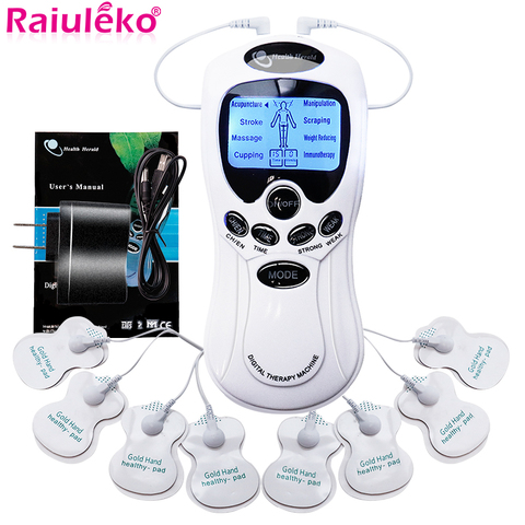 Tens Muscle Stimulator Electrical Pulse Acupuncture Therapy Massager Dual Channel Digital EMS Relax Massage Machine Full Body ► Photo 1/6