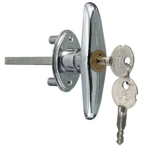 Garage Door Opener T Lock Handle with 2 keys Secure For Caravans & Trailers ► Photo 1/6