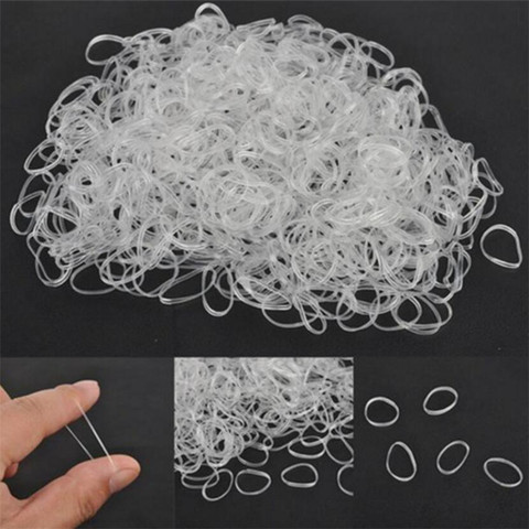 1000PCS Disposable Gum Hair Braider Children TPU Rubber Bands Ponytail Holder Elastic Hair Band Girls Scrunchie Hair Accessories ► Photo 1/6