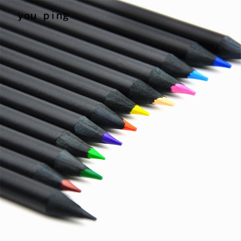 fashion Professional Drawing Pencil 12pcs Colored Pencil Drawing Painting Candy Pencils For School student Non-toxic Stationery ► Photo 1/1