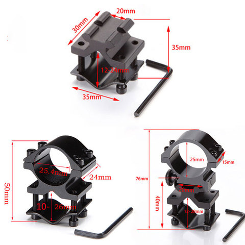 Hunting Rifle Scope Quick Mount 11mm 20mm Picatinny Rail Adapter Mount for Barrel Scope Ring Dia 30mm 25.4mm Flashlight Base ► Photo 1/6