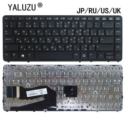 JP/RU/UK/US Laptop keyboard FOR HP EliteBook 840 G1 850 G1 850 G2 840 G2 740 G1 740 G2 755 G1/G2 ZBook 14 with pointing stick ► Photo 1/5