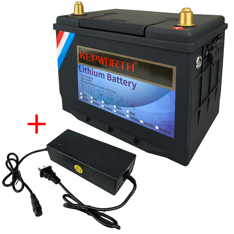 12V 40Ah Lithium Iron Phosphate Battery Deep Cycle LiFePO4 Batteries Built-in BMS For RV Campers Golf Cart Off-Road Off-grid ► Photo 1/6