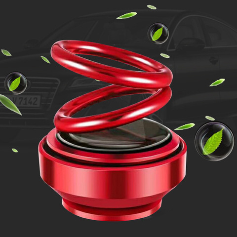 Solar Double Ring Rotating Suspension Car Perfume Air Freshener M8617 ► Photo 1/6