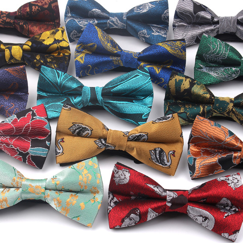 Fashion Men Bow Tie Classic Jacquard Woven Bowtie For Men Business Wedding Adult Floral Bow Ties Butterfly Suits Cravats Bowties ► Photo 1/6