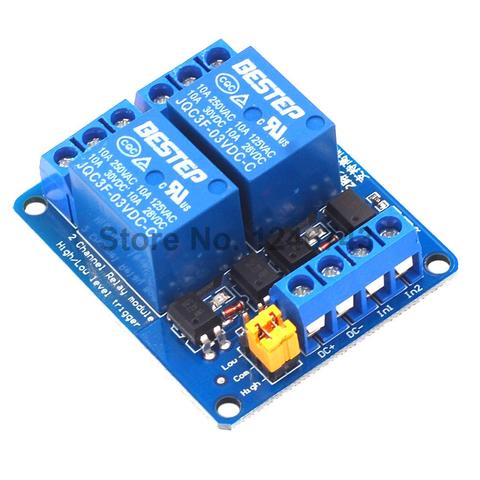 3.3V 5V 12V 24V 2 Channel Relay Module High and low Level Trigger Dual Optocoupler Isolation Relay Module Board ► Photo 1/6