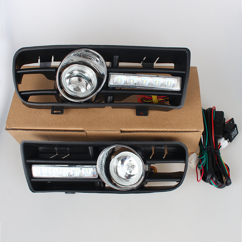 Daytime Running Lights Fog Lighst Lamp Turn Signal Lower Grill Auto Racing Grills For VW GOLF 4 for MK4 1997-2006 ► Photo 1/6