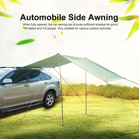 Car Awning Folding Waterproof Car Shade Sunshade Garden Umbrella Travel Camping Tent Tarp Automobile Side Rooftop Rain Canopy ► Photo 1/6