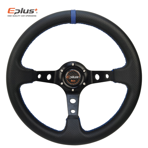 EPLUS Car Sport Steering Wheel PVC Racing Type High Quality Universal 13 Inches 320MM Aluminum Retrofit Modified Auto Styling ► Photo 1/6
