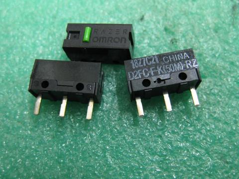 4Pcs Original  Maus Micro Schalter D2FC-F-K (50 M) -RZ Grün Dot 50 Millionen klicken lebensdauer für Razer Micro Schalter ► Photo 1/1