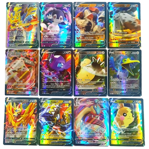 Buy Online Pokemon V Vmax Cards Shining Gold Card English Sword Shield Booster Box Collectible Trading Card Game For Kids Childer Toy Gift Alitools