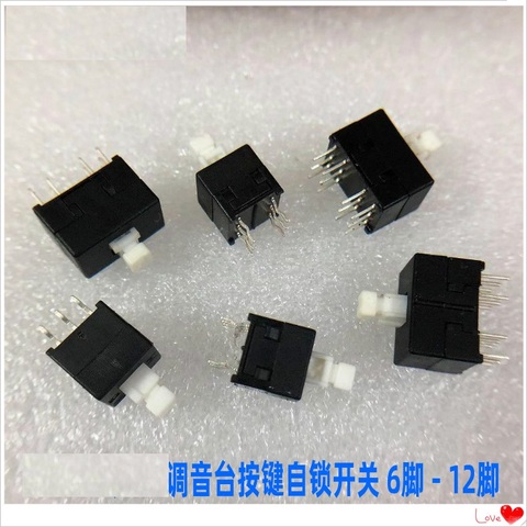 5pcs  for vocal BEHRINGER for Yamaha mixer key self-locking switch 6 feet 12 feet 8.5X8.5 square head ► Photo 1/3