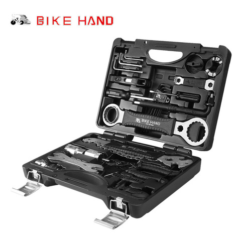 BIKE HAND Multi-function Tool Case Professional Maintenance box Bicycle Repair  18 in 1 Combination Suit YC-721-CN ► Photo 1/6