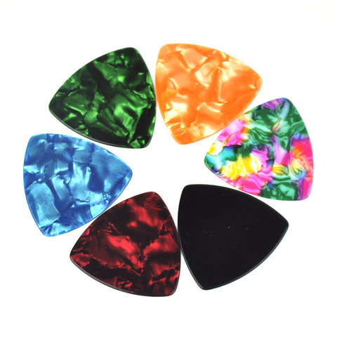 50pcs Medium 0.71mm 346 Rounded Triangle Guitar Picks Plectrums Blank Celluloid ► Photo 1/6