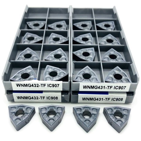 Turning tool WNMG080408 WNMG080404 TF IC907 / 908 WNMG432 External turning tool Carbide inserts Lathe tool parts Turning inserts ► Photo 1/6