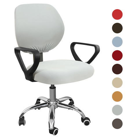 Elastic Chair Covers Rotating Office Computer Desk Seat Chair Stretch Cover Removable Slipcovers Multi Color  For All Seasons ► Photo 1/6
