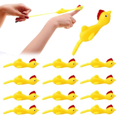 3PCS Finger Birds Fun Novelty Toys Funny Joke Rubber Chicken Stretchy Flying Turkey Party Favors ► Photo 1/6