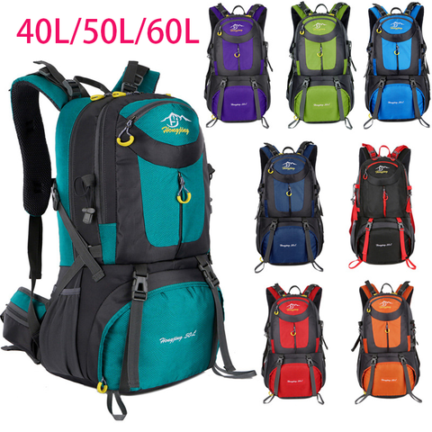 40L/50L/60L Outdoor Waterproof Bags Backpack Men Mountain Climbing Sports Rucksack Hiking Bagpacks Women Bag Camping Travel Bag ► Photo 1/6