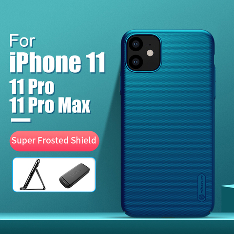 For iPhone 11 case cover 6.1 NILLKIN Frosted PC Matte hard back cover Gift Phone Holder For iPhone 11 Pro For iPhone 11 Pro Max ► Photo 1/6