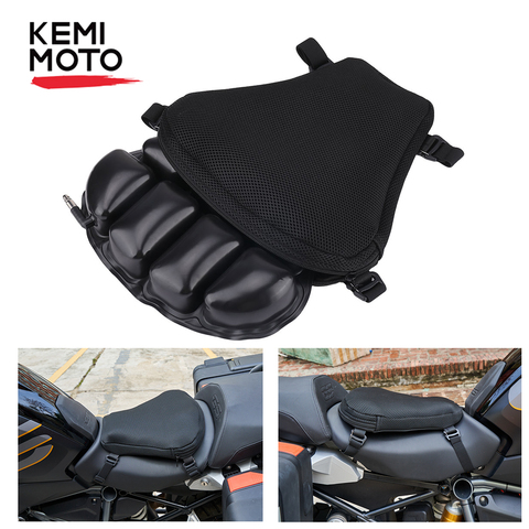 KEMiMOTO Air Pad Seat Cushion Motorcycle Seat Cover For Cruiser Touring For HONDA CBR 125R For  390 690 For TRIUMPH ► Photo 1/6