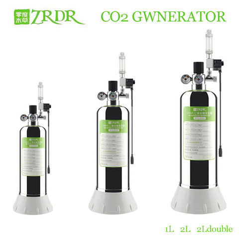 ZRDR aquarium DIY CO2 generator system kit with pressure air flow regulator solenoid valve CO2 valve carbon dioxide gas cylinder ► Photo 1/6