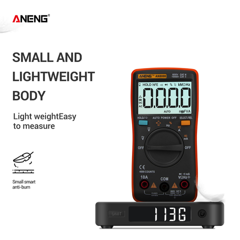ANENG AN8000 Digital Multimeter 4000 counts profesional capacitor tester  meter richmeters inductance meter tester ► Photo 1/6