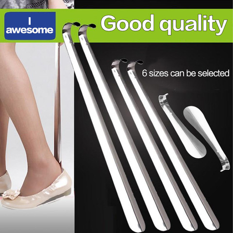 1 Pcs Professional Durable Handle Professional 16/30/42/58/70/80cm Metal Silver Color Shoe Horn Lifter Long Shoespooner Shoehorn ► Photo 1/6