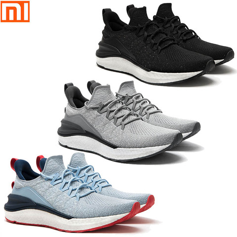 New Xiaomi Mijia sports shoes 4 sneakers a molding technology textile elastic knit shock absorber sole running comfort shoes 4 ► Photo 1/6